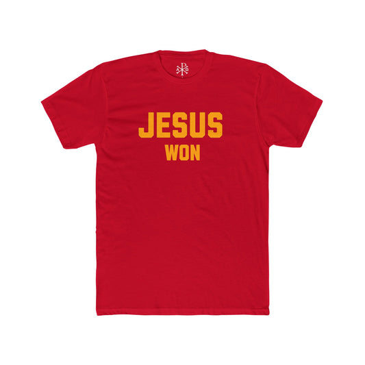 JESUS WON Red/Gold Men's