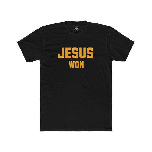 JESUS WON Black/Gold Men's